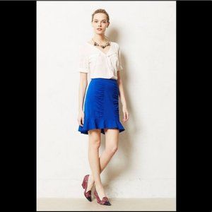 Anthropologie HD in Paris Blue Pencil Skirt 0